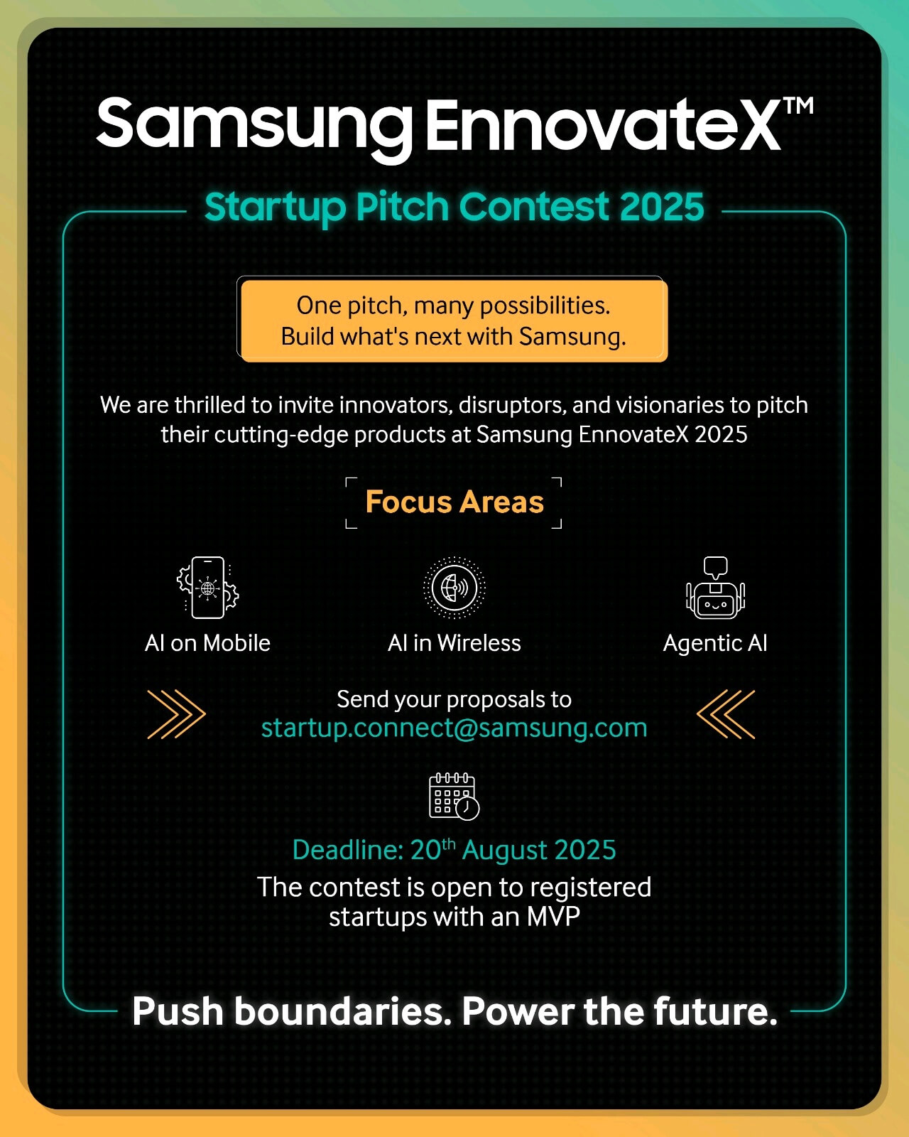 Startup Pitch Poster